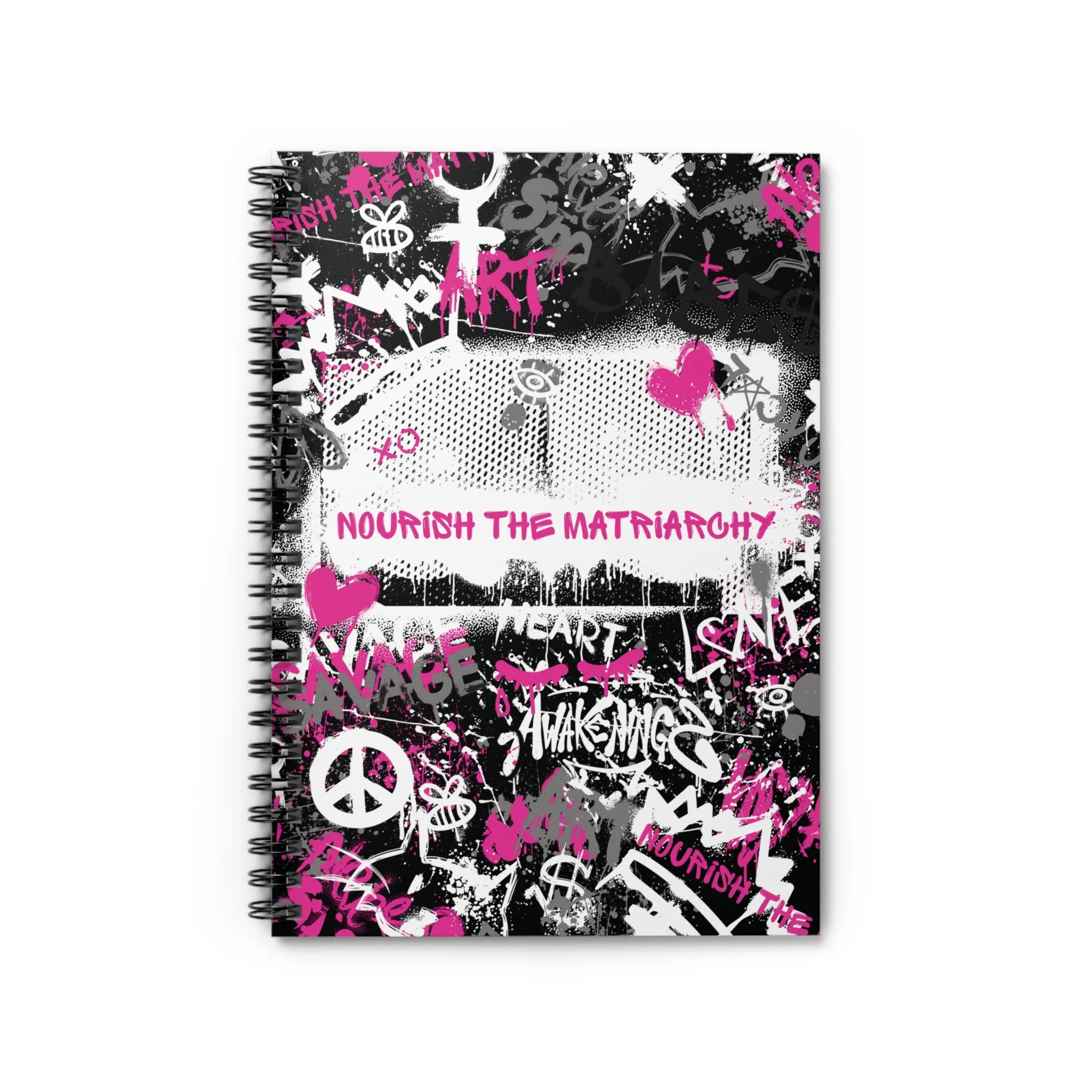 'Nourish the Matriarchy' Spiral Ruled Notebook