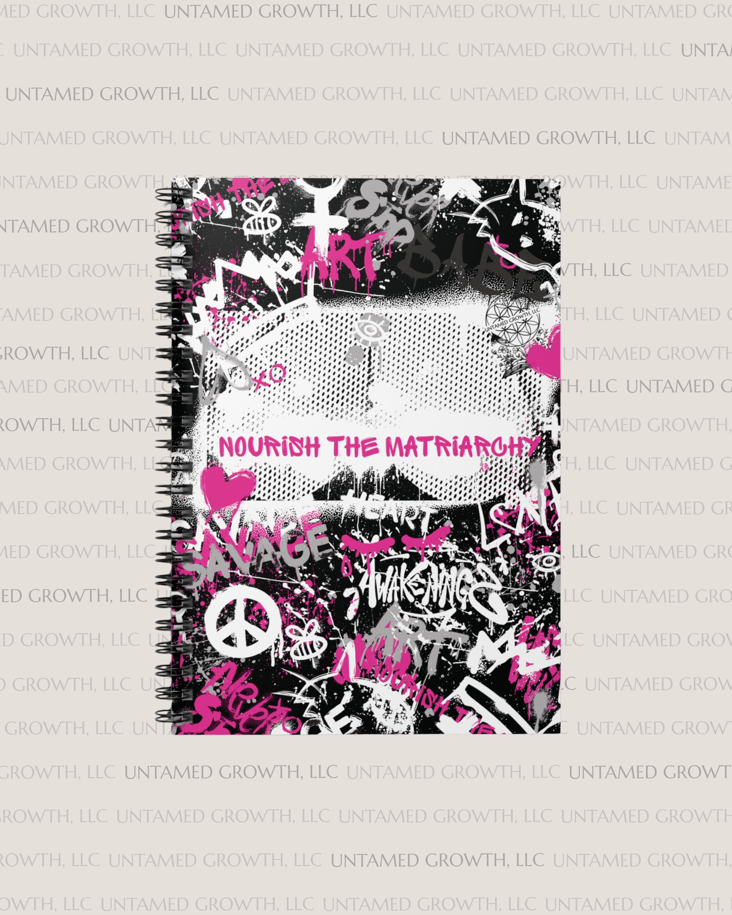 'Nourish the Matriarchy' Spiral Ruled Notebook