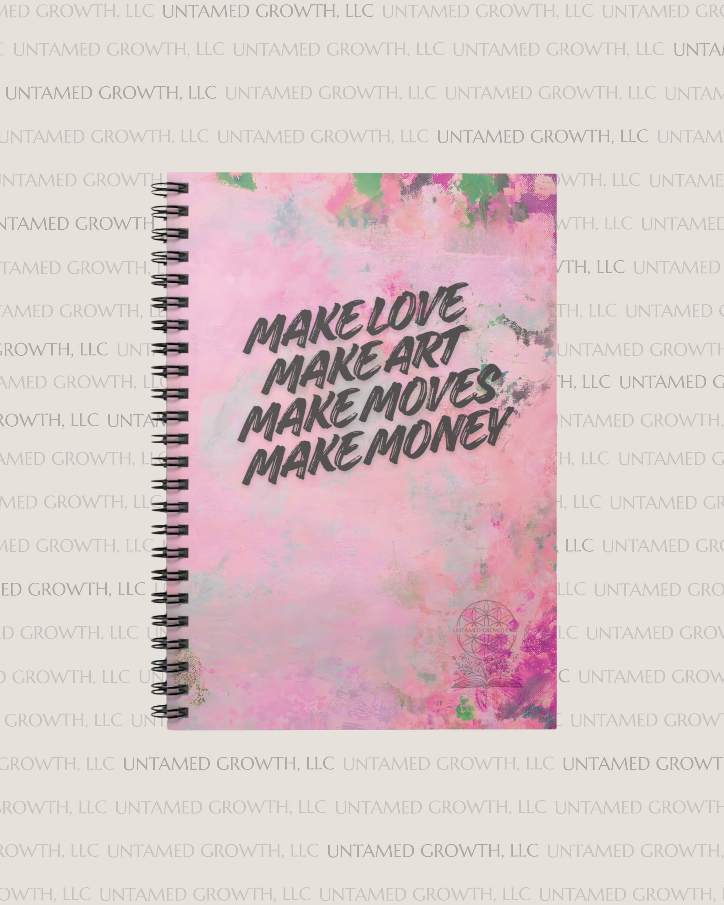 'The Maker' Spiral Notebook | Pink Inspirational Journal