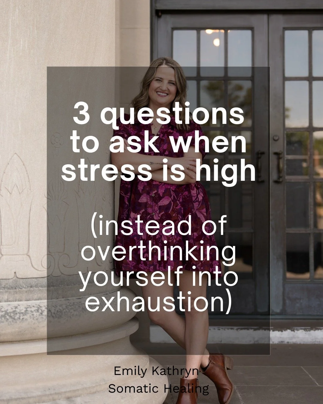 When you're trying to outthink your own thoughts it's time to work with your nervous system instead of against it.

1️⃣ What will help me feel safe?
(Not happy.
Not productive.
Safe.)

2️⃣ Who do I feel most at ease with?
(Your nervous system knows t
