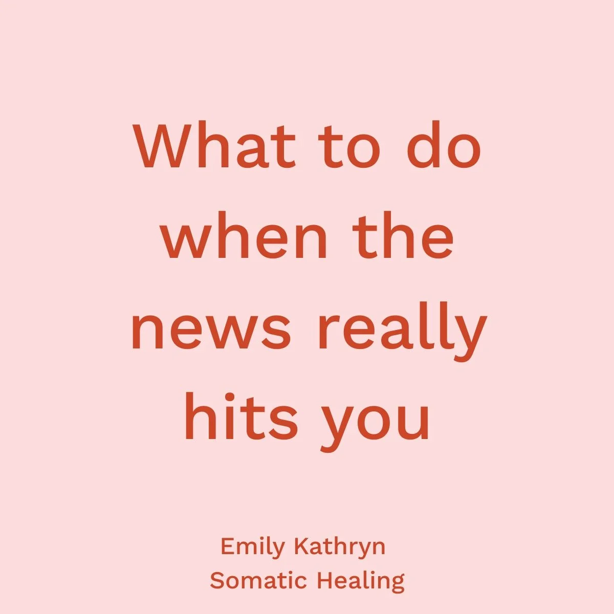 We talk a lot about staying informed.
We talk far less about what happens inside our bodies when we take in difficult information all day long.

Here&rsquo;s the short version:
When your nervous system perceives threat, even through a screen, it acti