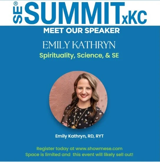 So excited and honored to be presenting at this year&rsquo;s Somatic Experiencing Summit in KC!

Info and registration at www.showmese.com