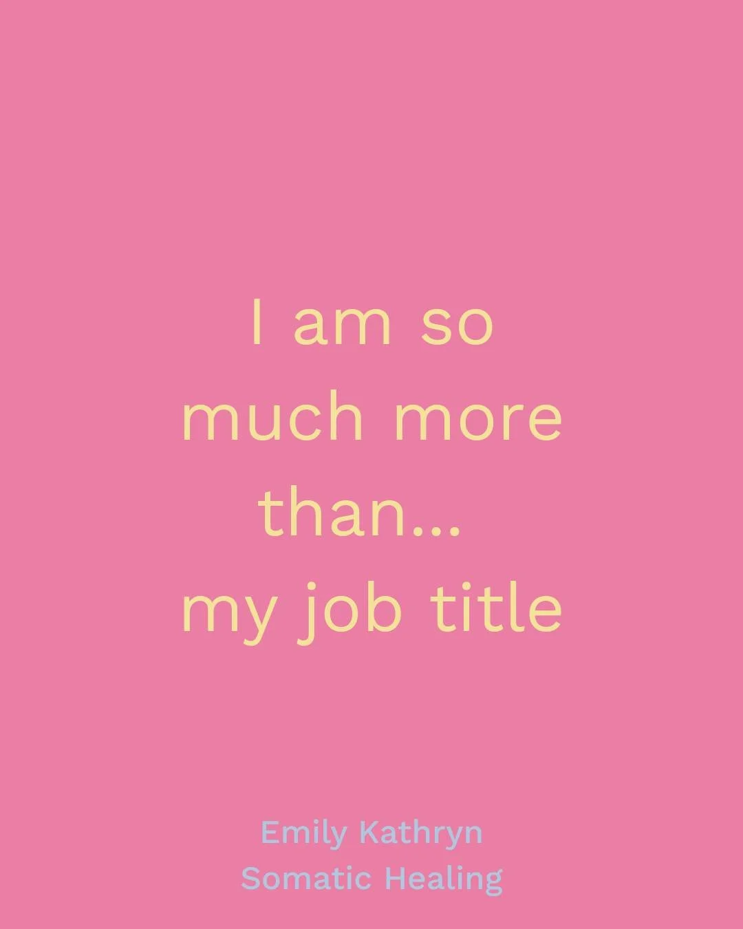 How many times have you said "I am so mad", instead of "I am feeling mad"?

How many times have you introduced yourself as your name + job title?

How many times have you filled out forms, checking boxes for diagnoses and marital 