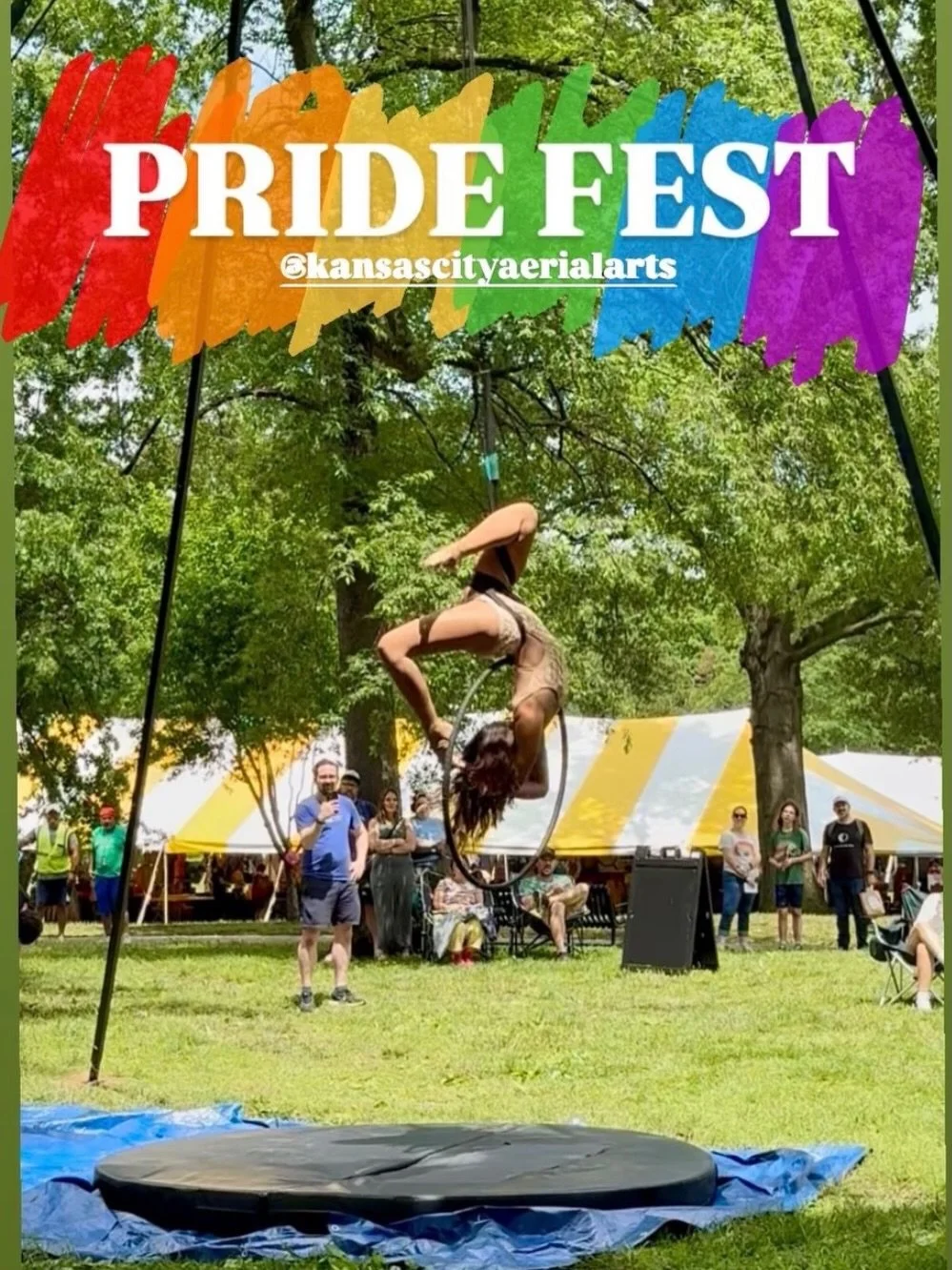 Pride Fest 2026 🌈

The @kansascityaerialarts Training Company always wows at this event. 

And this year Leila&rsquo;s performance was one of my all time favs! 🤩🎪❤️