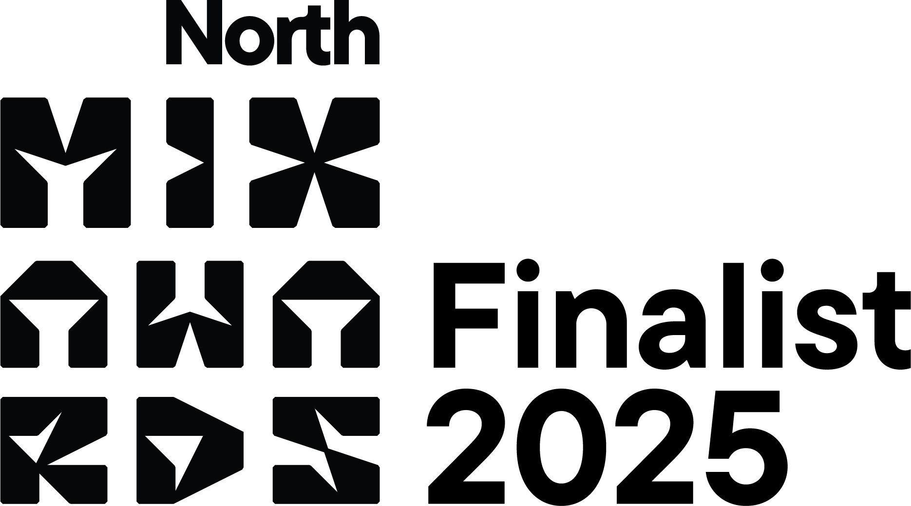 Black and white logo with the words 'North Y' and geometric shapes.