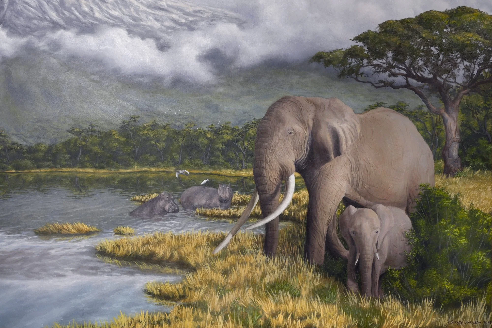 Beneath Kilimanjaro - 70x50 cm (27.5 x 19.6 inch)