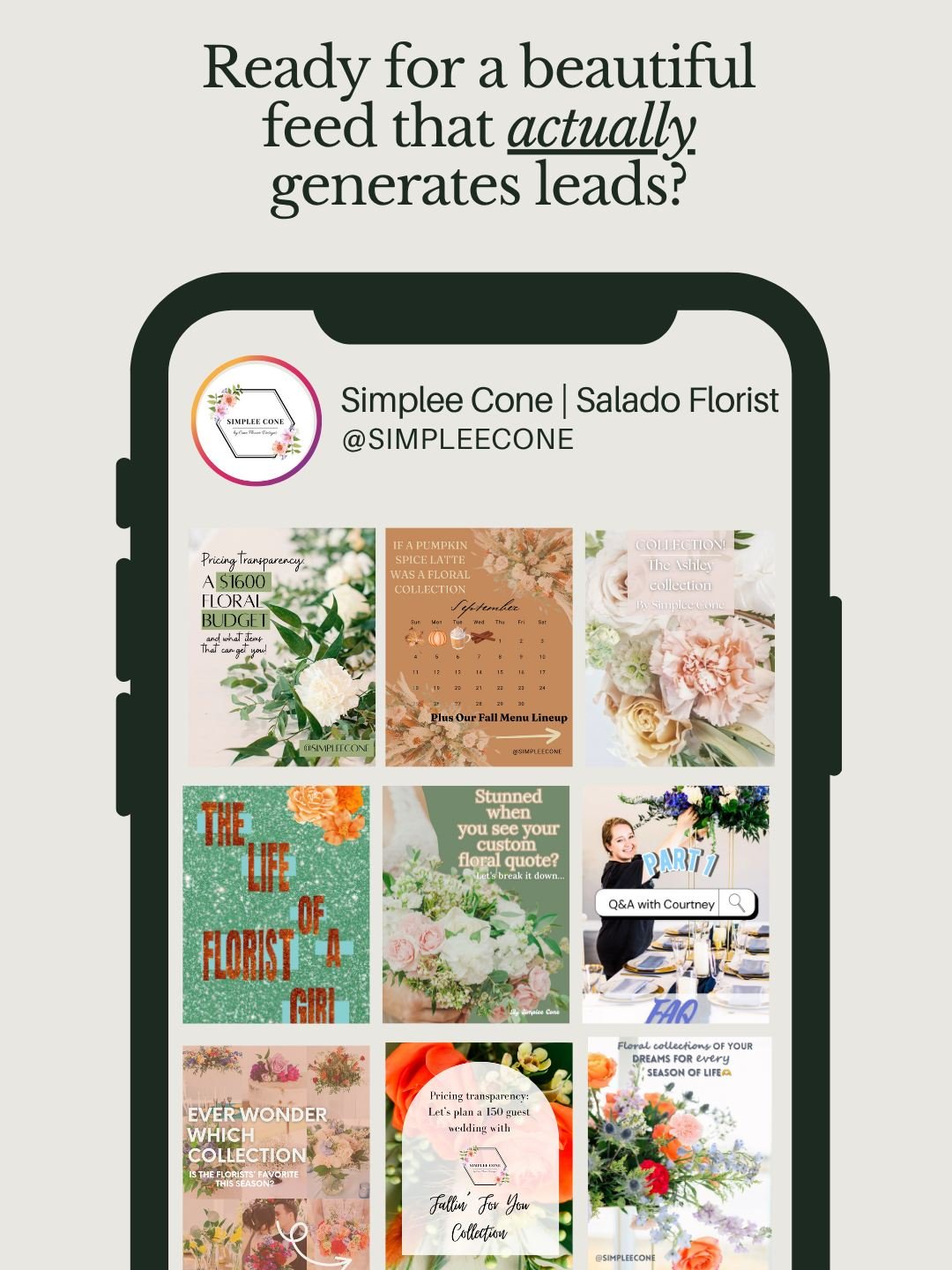 Ready for a feed that not only looks stunning, but actually works for your business? 

Inquire with the link in our bio or email us at saltcreeksocial@gmail.com!