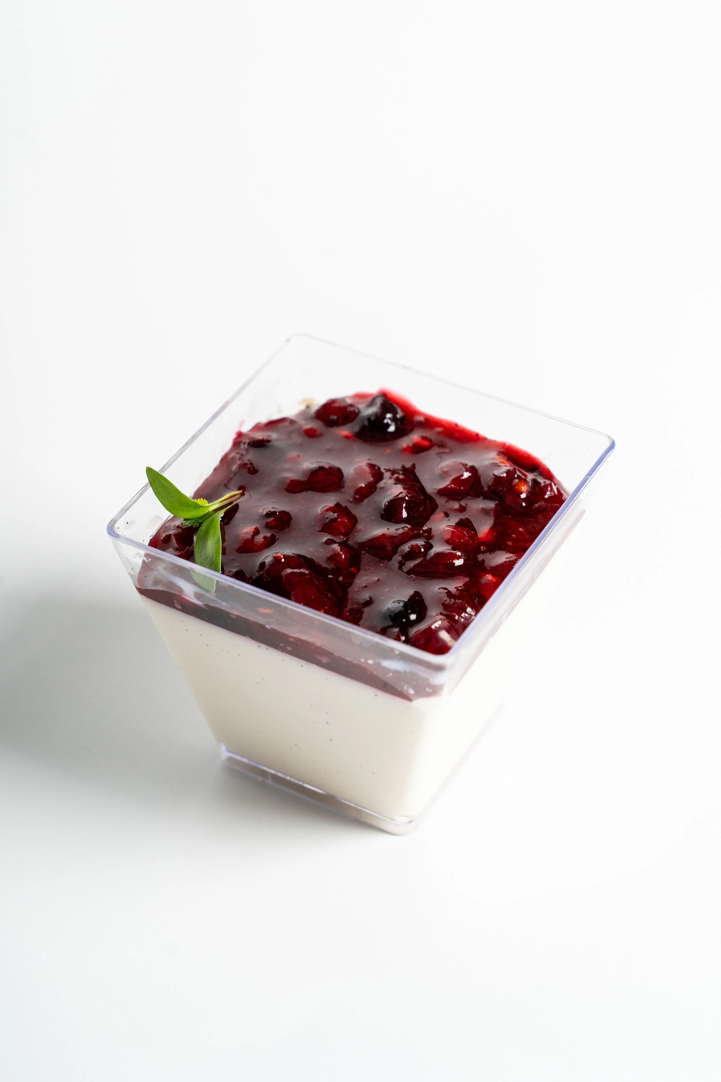 Panna cotta, erdei gyümölcs