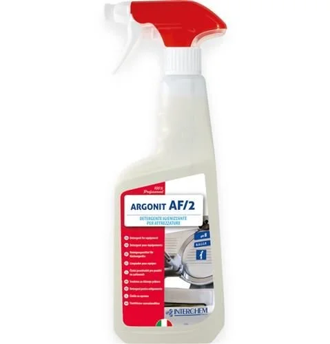 Argonit AF/2 Spray 0,75 L – Detergente Igienizzante Idroalcolico per Attrezzature e Piani di Lavoro