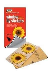 Window Fly Stickers – Adesivi Floreali Anti Mosche per Finestre, Sicuri e Senza Chimica, atossici, Confezione da 4