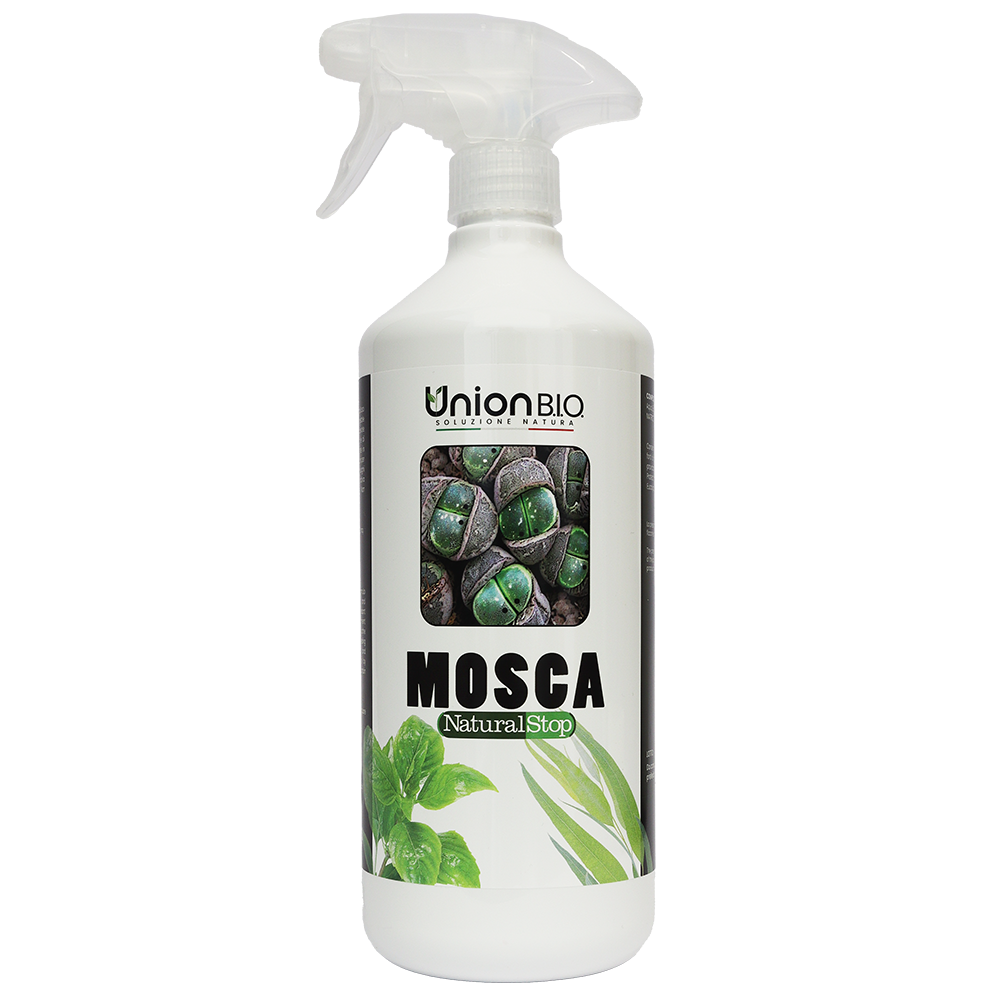 MOSCA Natural Stop – Repellente Naturale Pronto all’Uso con Estratti Vegetali per Ambienti, per Allevamenti e Abitazioni