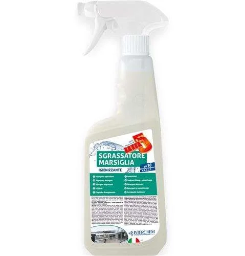 UNI 5 Sgrassatore Marsiglia 0,75 L – Detergente Igienizzante Spray per Superfici Lavabili