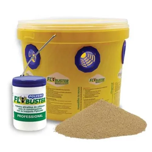 Flybuster Kit Mosche Tafani e Vespe – Trappola con Esca Attrattiva in Polvere 240 g per Uso Esterno