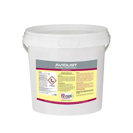 AVIDUST Insetticida in Polvere 5 kg – Contro Blatte, Formiche, Pulci e Nidi di Vespe e Calabroni