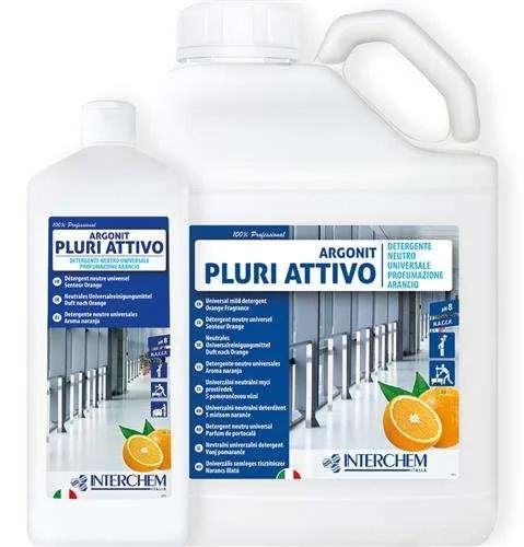 Argonit Pluri Attivo – Detergente Neutro Universale Pavimenti Profumazione Arancio