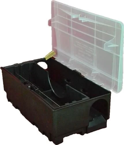 Erogatore di Esca Rodenticida Masterbox Plus – Contenitore di Sicurezza Trasparente per Derattizzazione