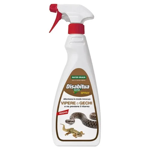 Disabitua Mayer 500 ml – Spray Disabituante Vipere e Gechi, Allontana Serpenti in Giardino e Gechi in Terrazzi