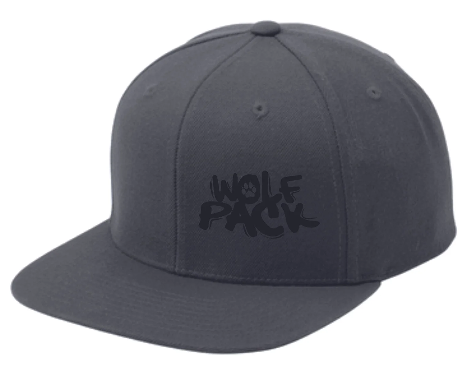 Grey Cap with Wolf Pack Logo
