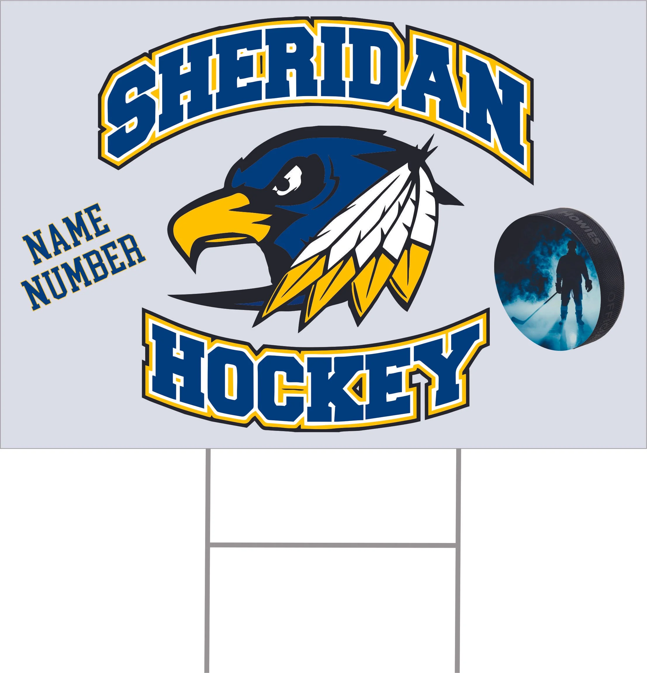 Sheridan Hockey Yard Sign