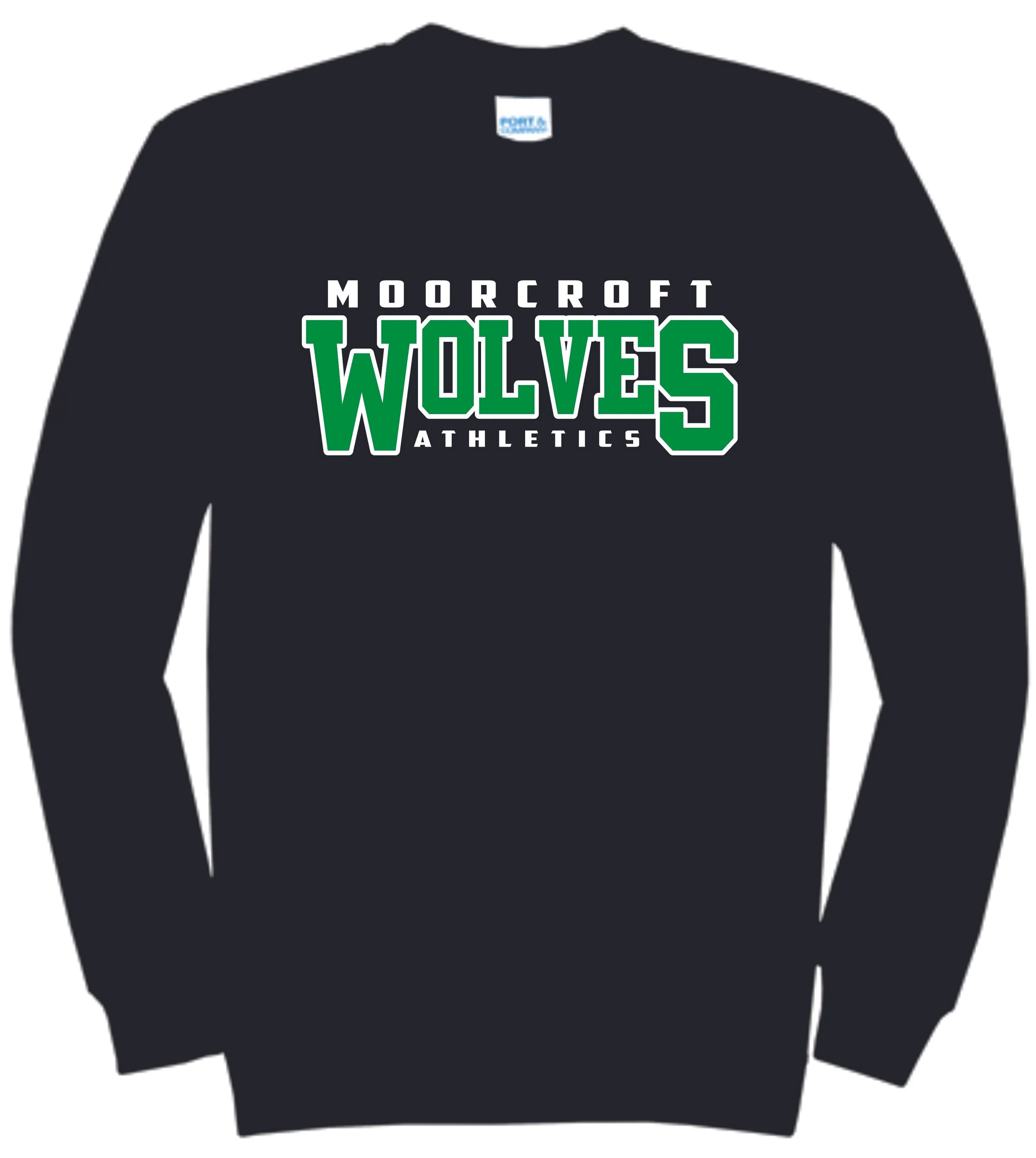 Black Moorcroft Wolves Long Sleeve