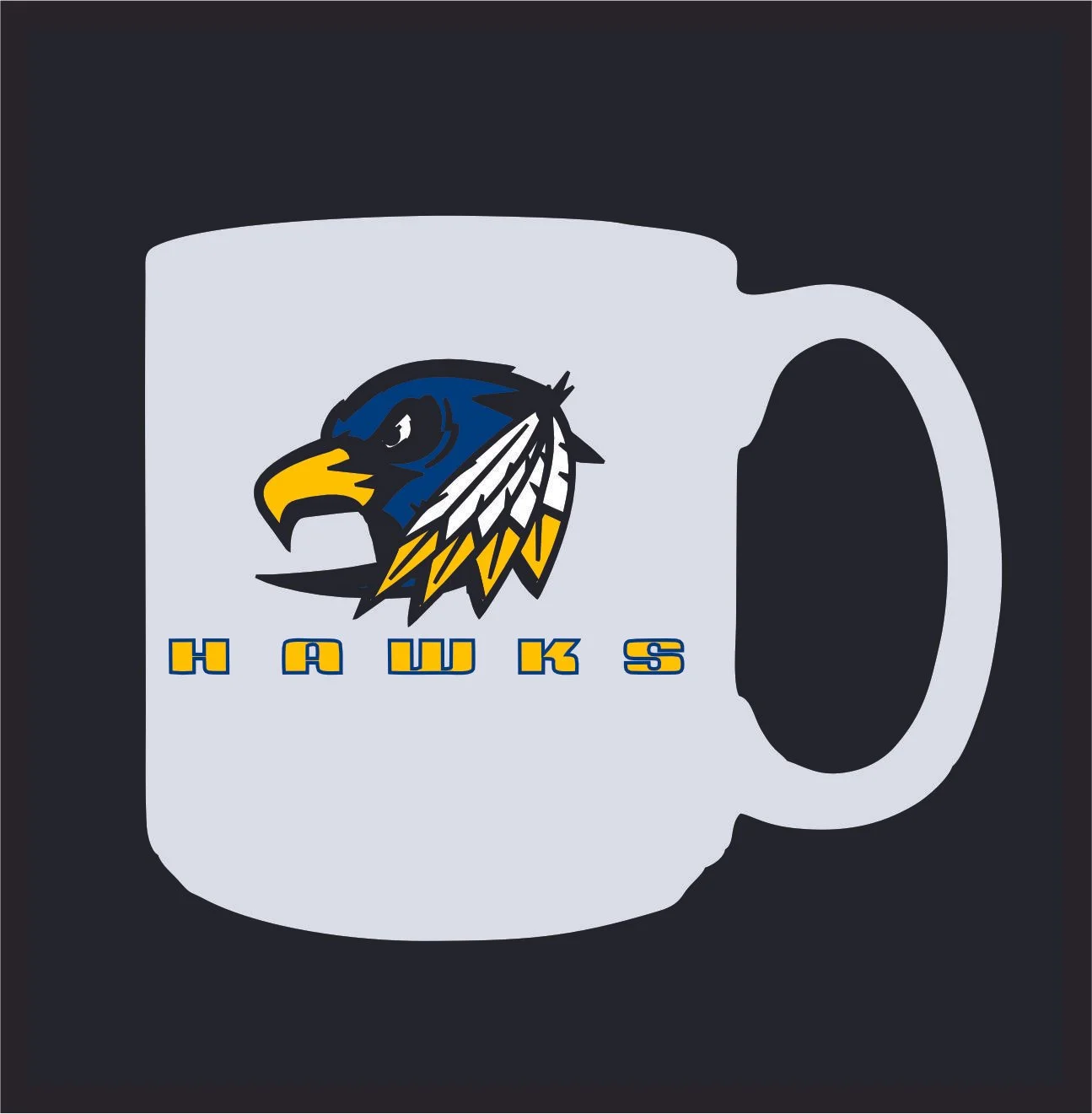 White Hockey Mug