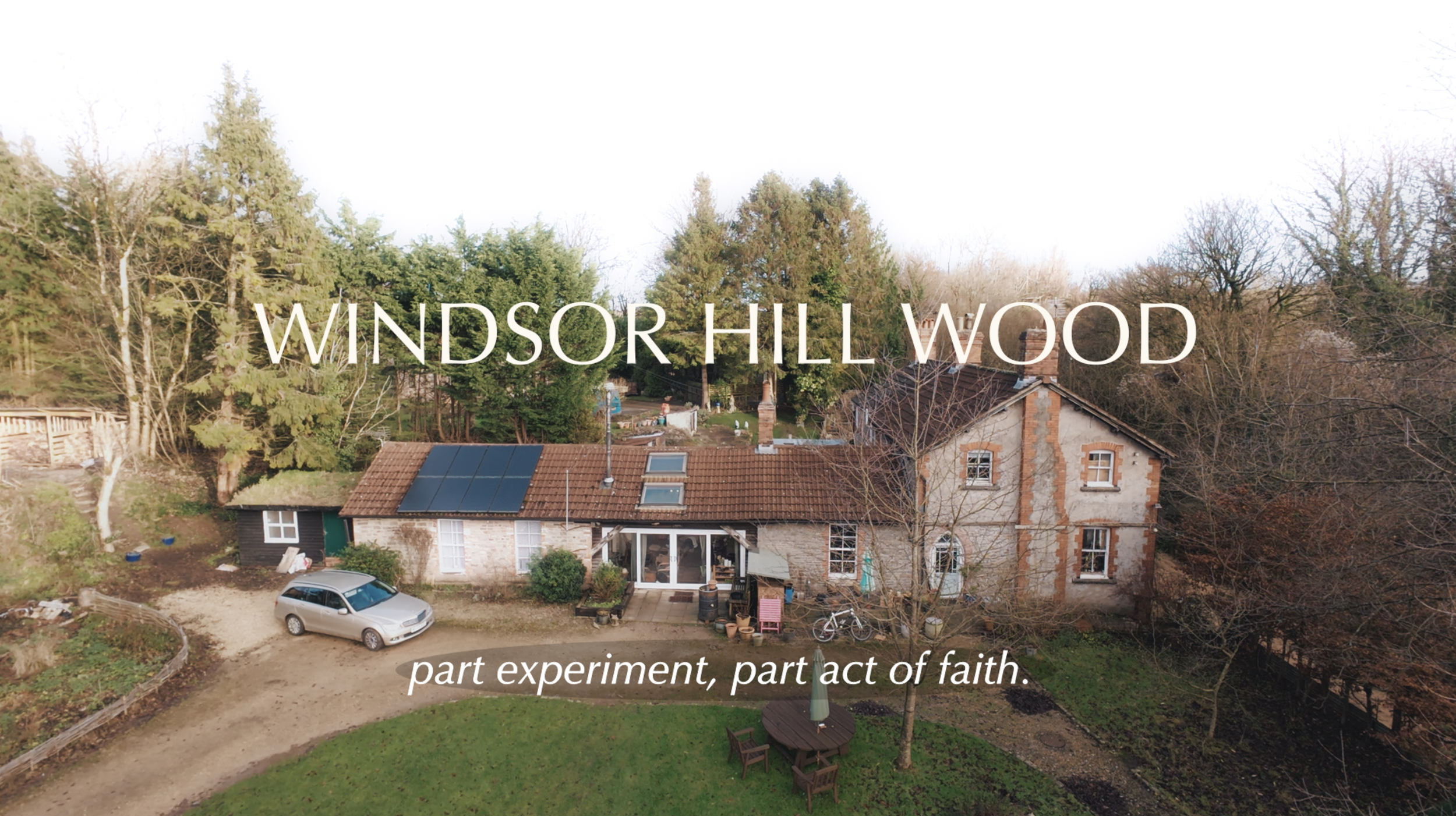 Drone footage used to establish the geographical isolation of Windsor Hill Wood.