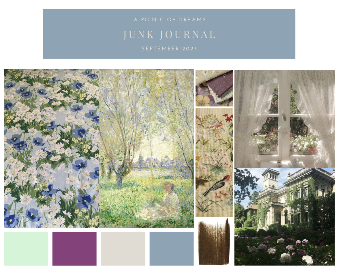 Elara's Junk Journal: A Garden of Dreams. | Design Concept and Visual Board