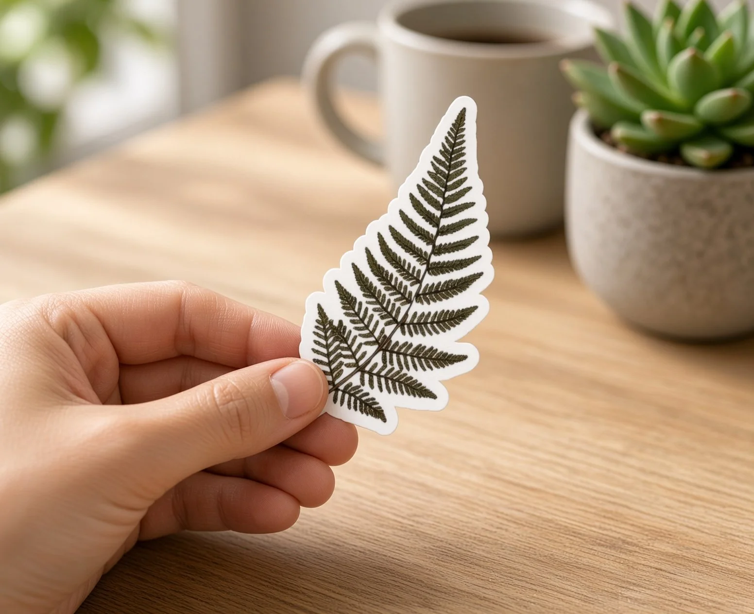 Fern Vinyl Sticker | Woodland Botanical Aesthetic Decal