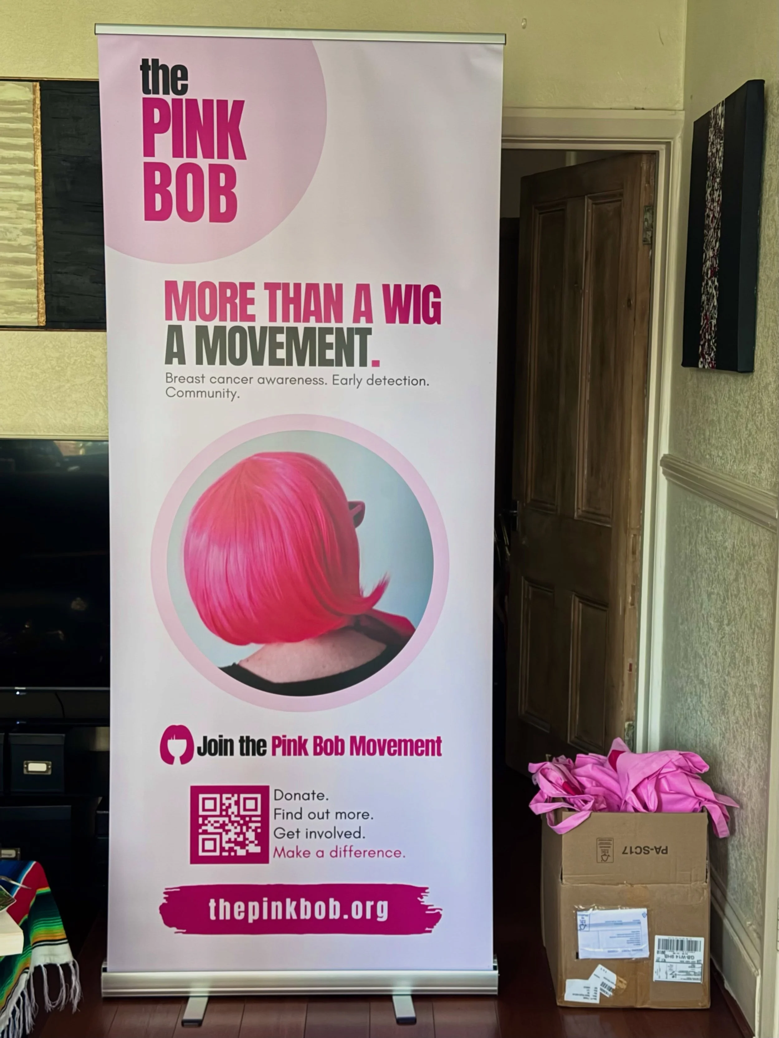 ✔️Roller banner checked 👏🏼💗 #thepinkbobmovement