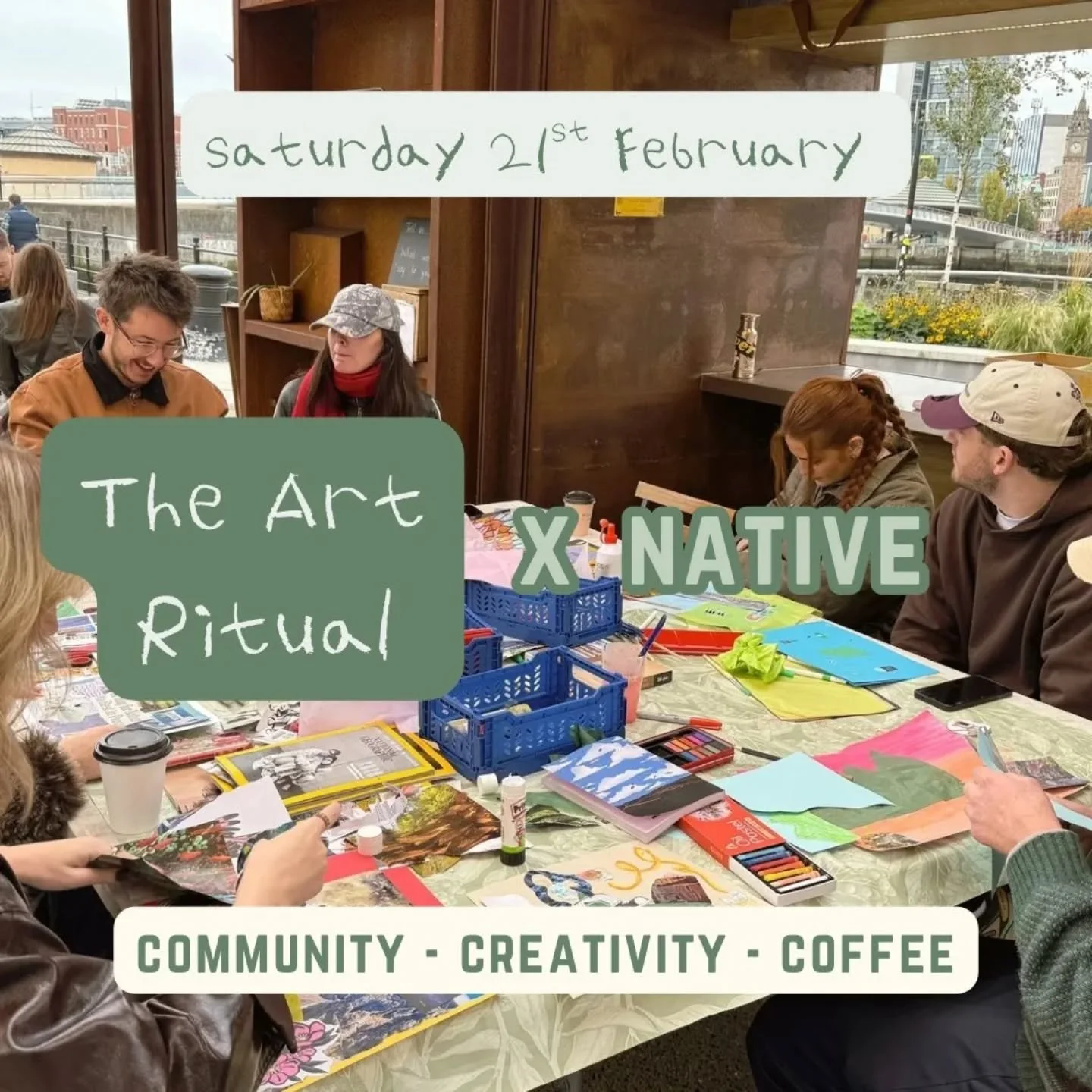 Join Lauren for the nicest way to start your Saturday 😌 Don't get too excited, BUT, it's going to be dry AND sunny 🌞 You heard it here first (or maybe on the weather news) 

The Art Ritual workshops are the best little social events where you can t