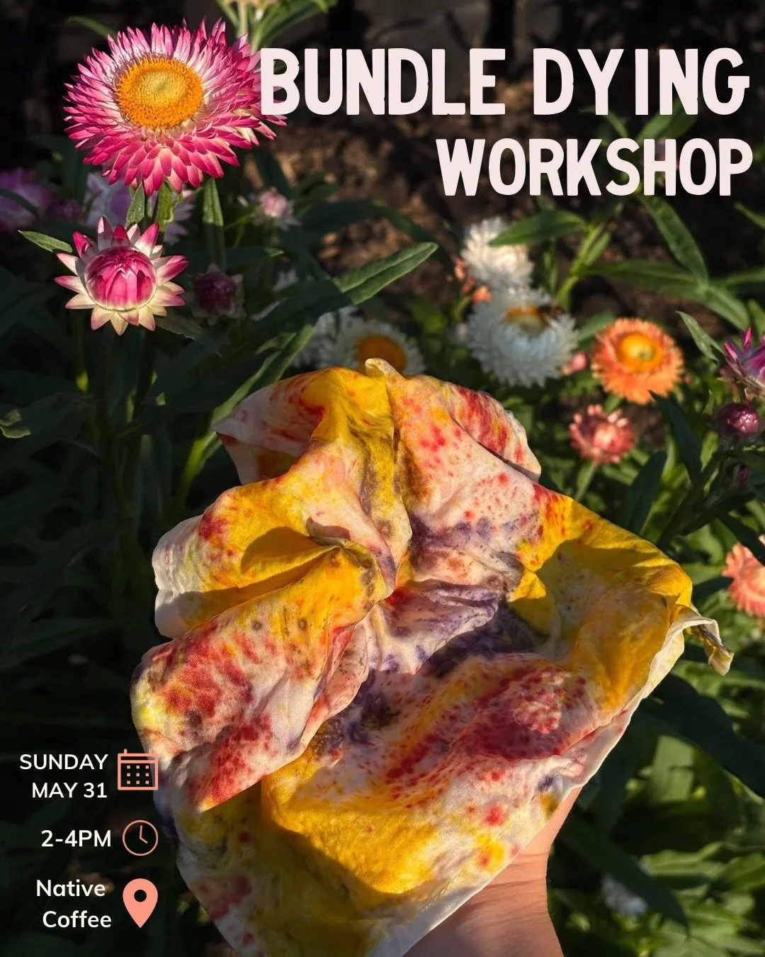 Join us for a hands on Bundle Dying workshop during the Big Native Weekender 💐

The eco-friendly way to give new life to the things gathering dust in your wardrobes!

Grab your ticket via the link in our bio 🔗