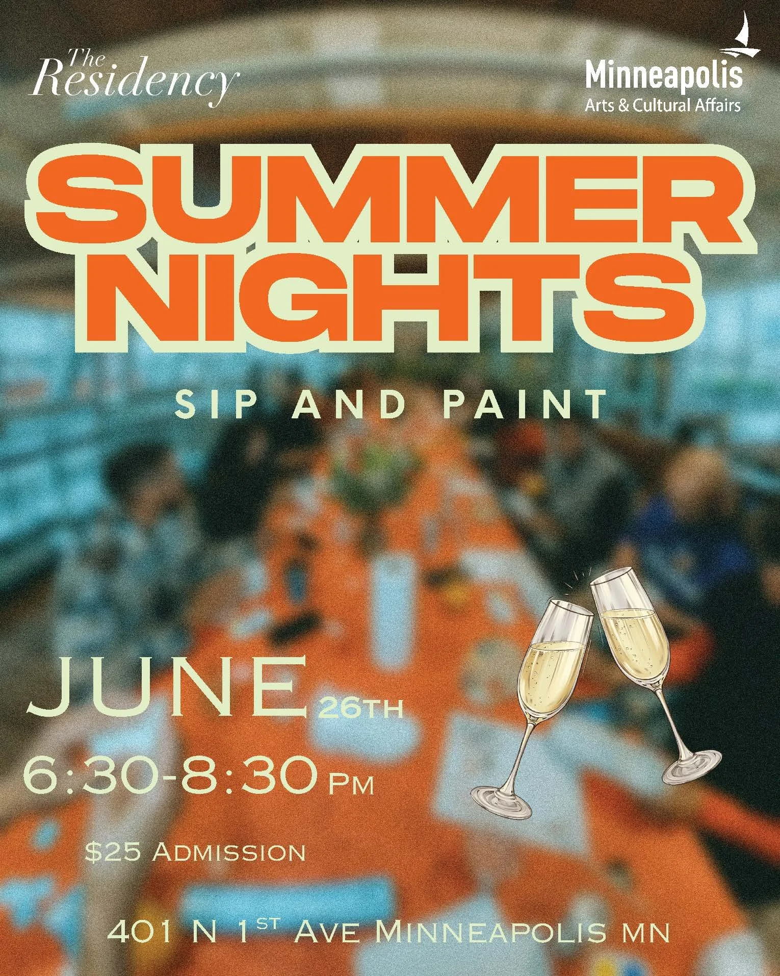Summer Nights          Sip &amp; Paint