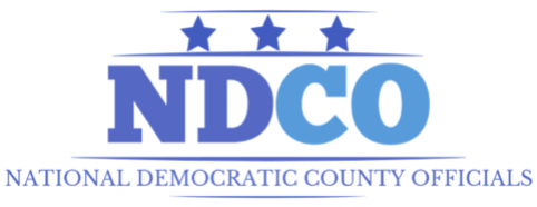NDCO logo with three stars and text 'National Democratic County Officials'