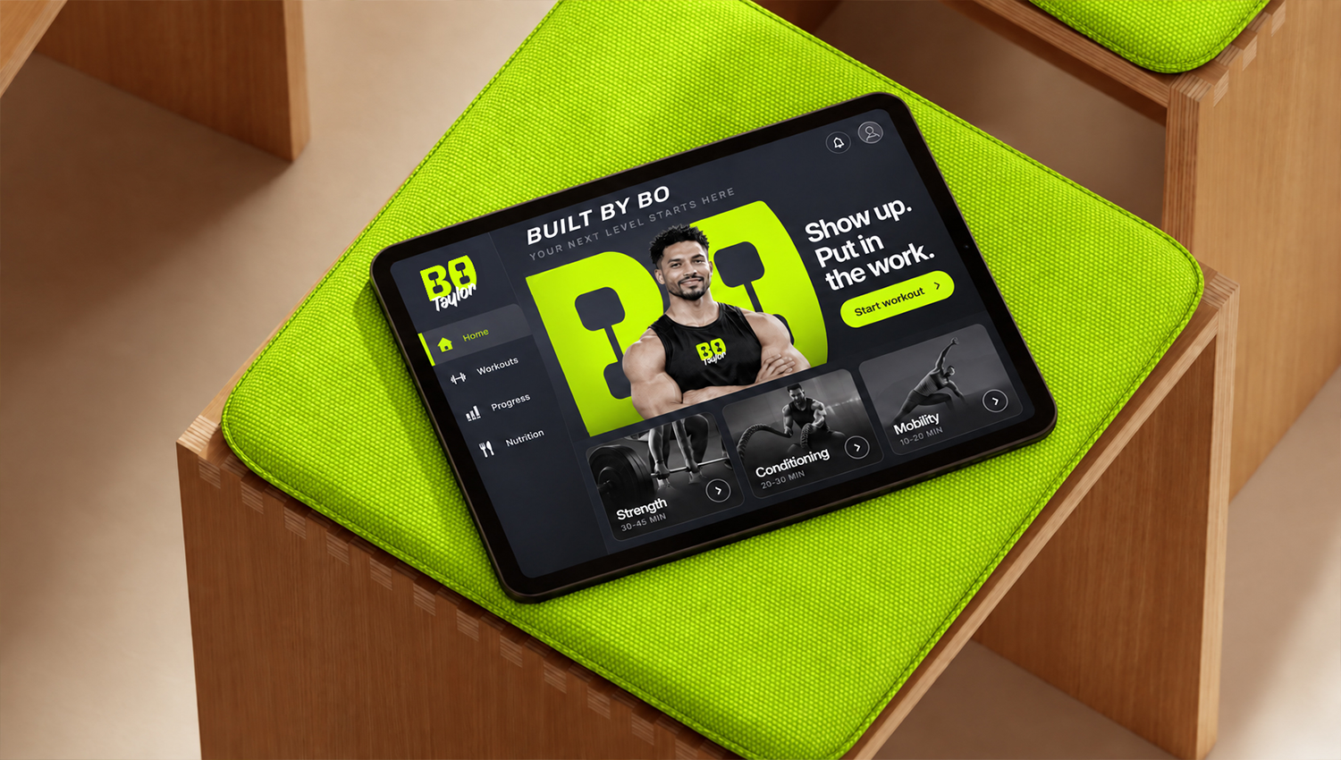 Bo Taylor Fitness Instructor Branding