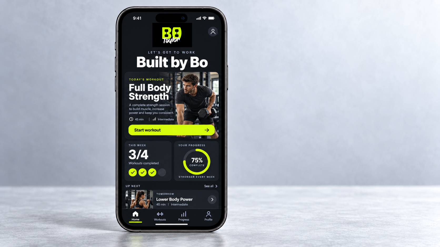 Bo Taylor Fitness Instructor Branding