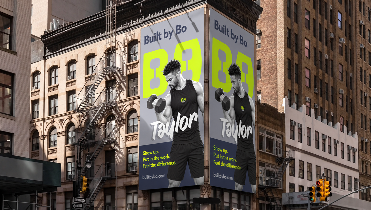 Bo Taylor Fitness Instructor Branding