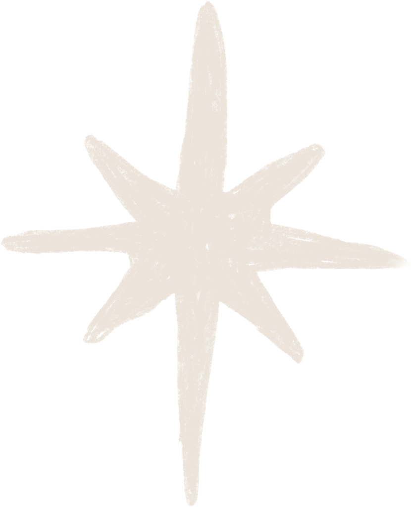 A star-shaped object with pointed edges, beige in color, on a white background.