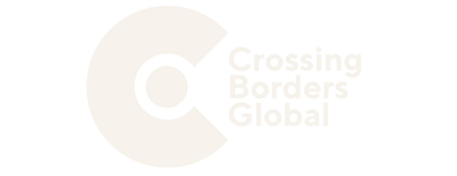Logo of Crossing Borders Global featuring a stylized letter 'C' with text 'Crossing Borders Global' beside it.