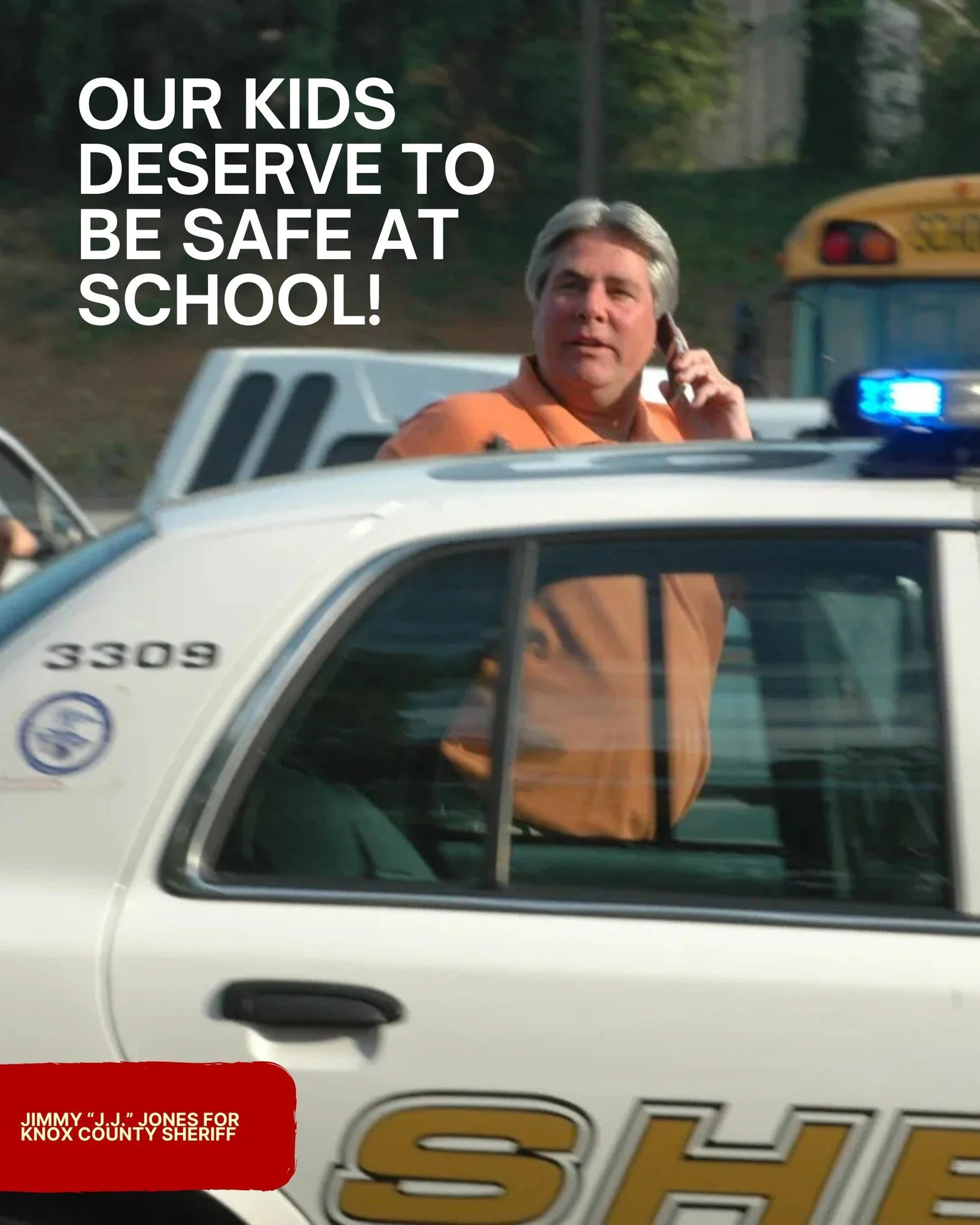 Our children deserve to feel safe from the first bell to the last.

One of Jimmy &ldquo;J.J.&rdquo; Jones' top priorities as your next Knox County Sheriff is to place two trained officers in every school system across the county.

Because school safe