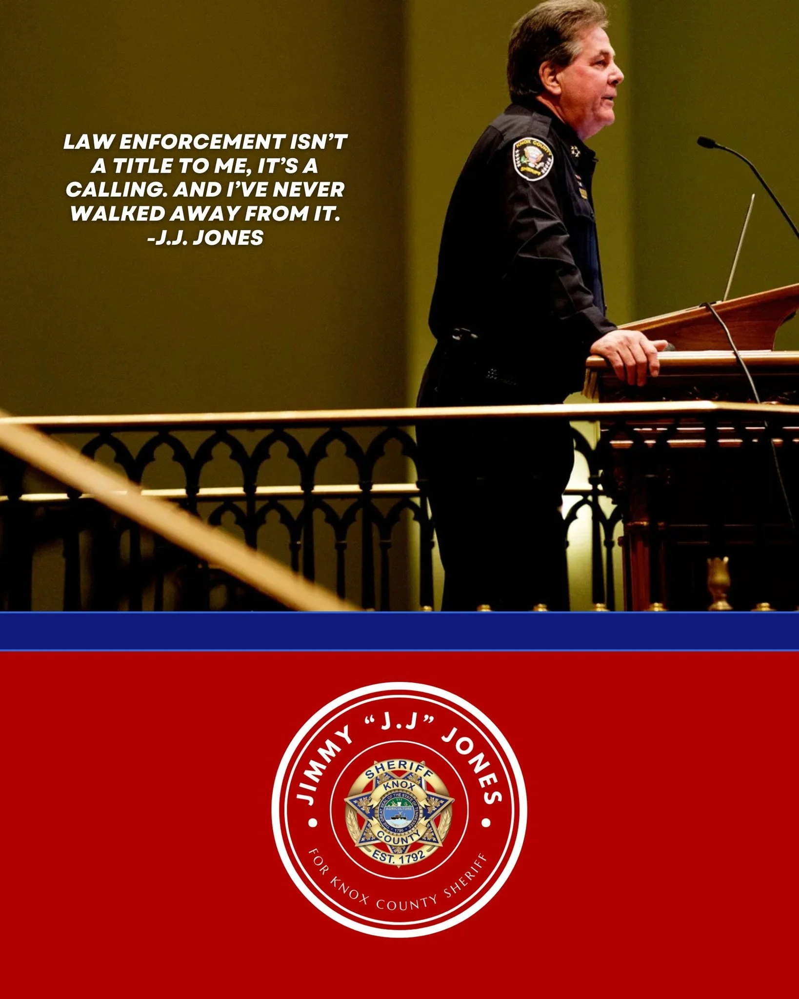You&rsquo;ve asked, &ldquo;Where have you been, J.J.?&rdquo;

Here&rsquo;s the answer: I&rsquo;ve been back on patrol.

Long before I announced my run for Knox County Sheriff, I went back to doing what I love, serving a neighboring community in unifo
