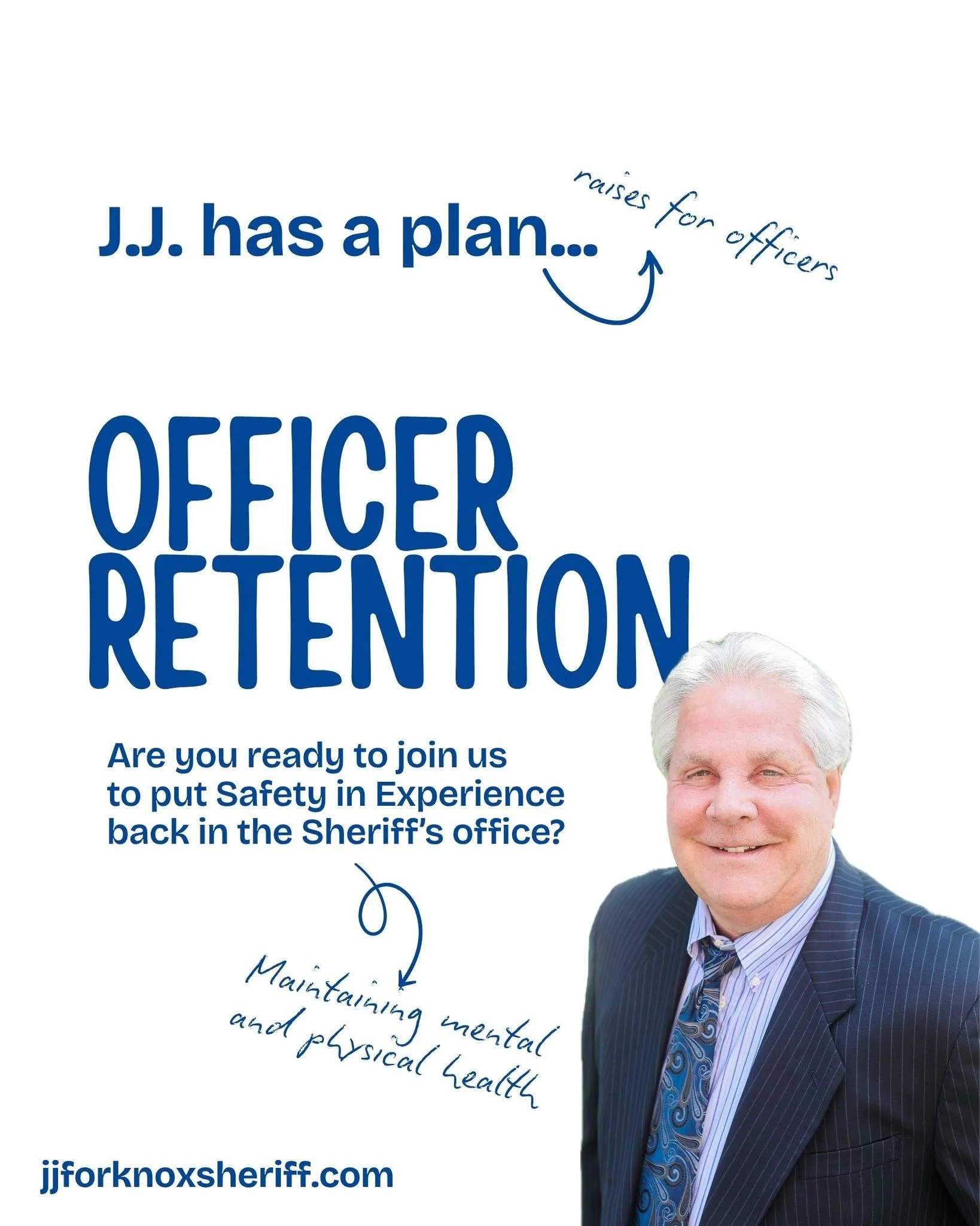 You can't build a strong department without strong support. 💪

Jimmy &ldquo;J.J.&rdquo; Jones is running for Knox County Sheriff because he believes the people who serve and protect us deserve leadership that supports and retains them.

During his 1