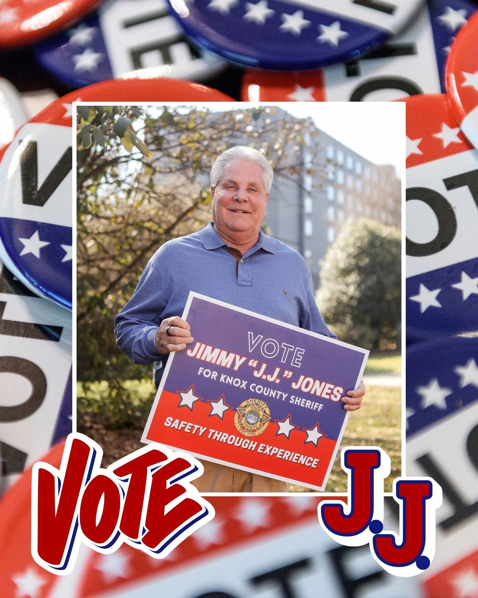 J.J. Jones isn&rsquo;t new to this job, he&rsquo;s proven he can do it, and do it well.

As your former two-term Sheriff of Knox County, J.J. led with strength, built with wisdom, and never lost sight of what matters most: the people. From patrol to 