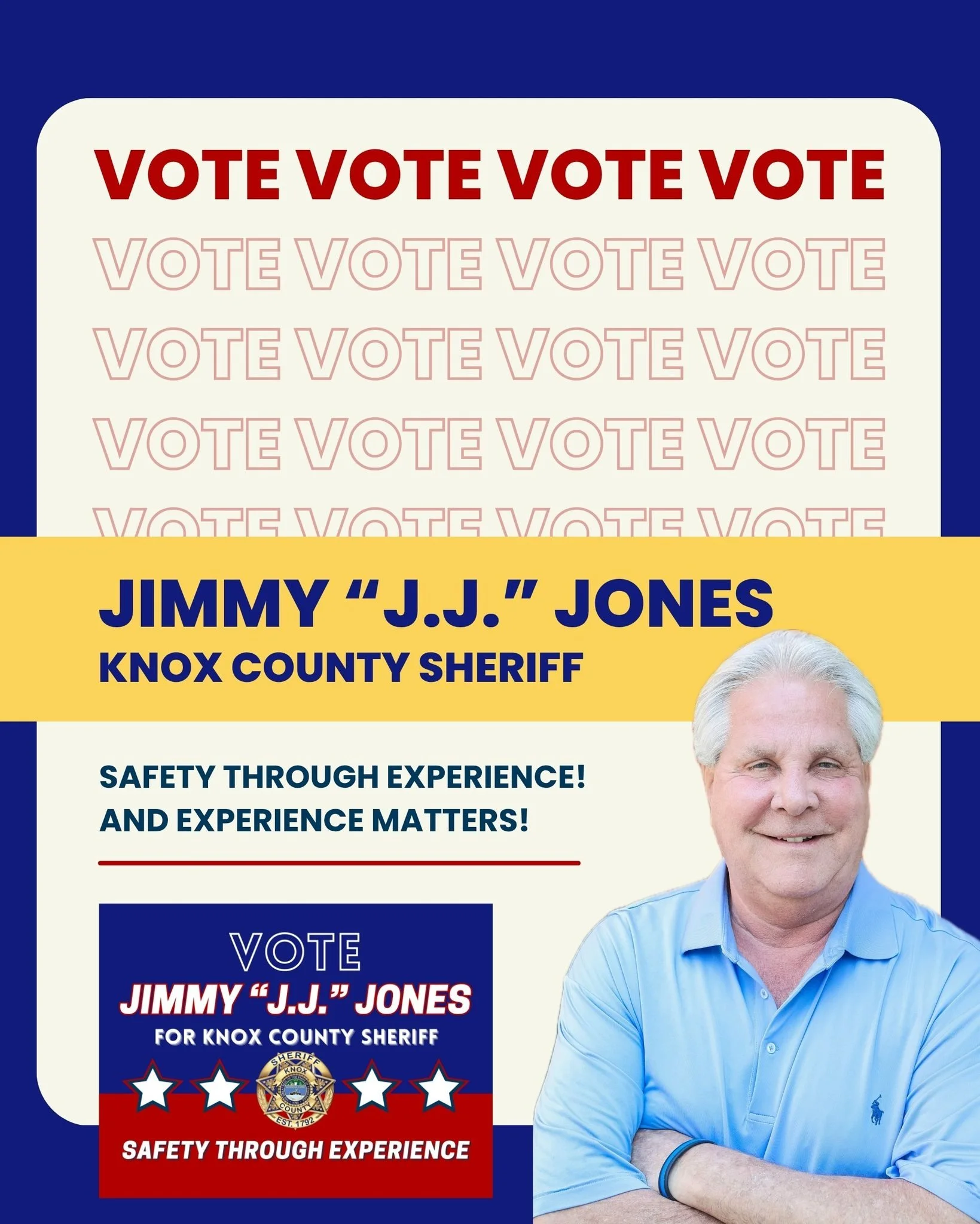 The Moment Is Here!!!

The moment is here, Knox County.

This is not just another week. This is when conversations turn into decisions.

Public safety is not something you experiment with. It requires leadership that has already been tested, already 