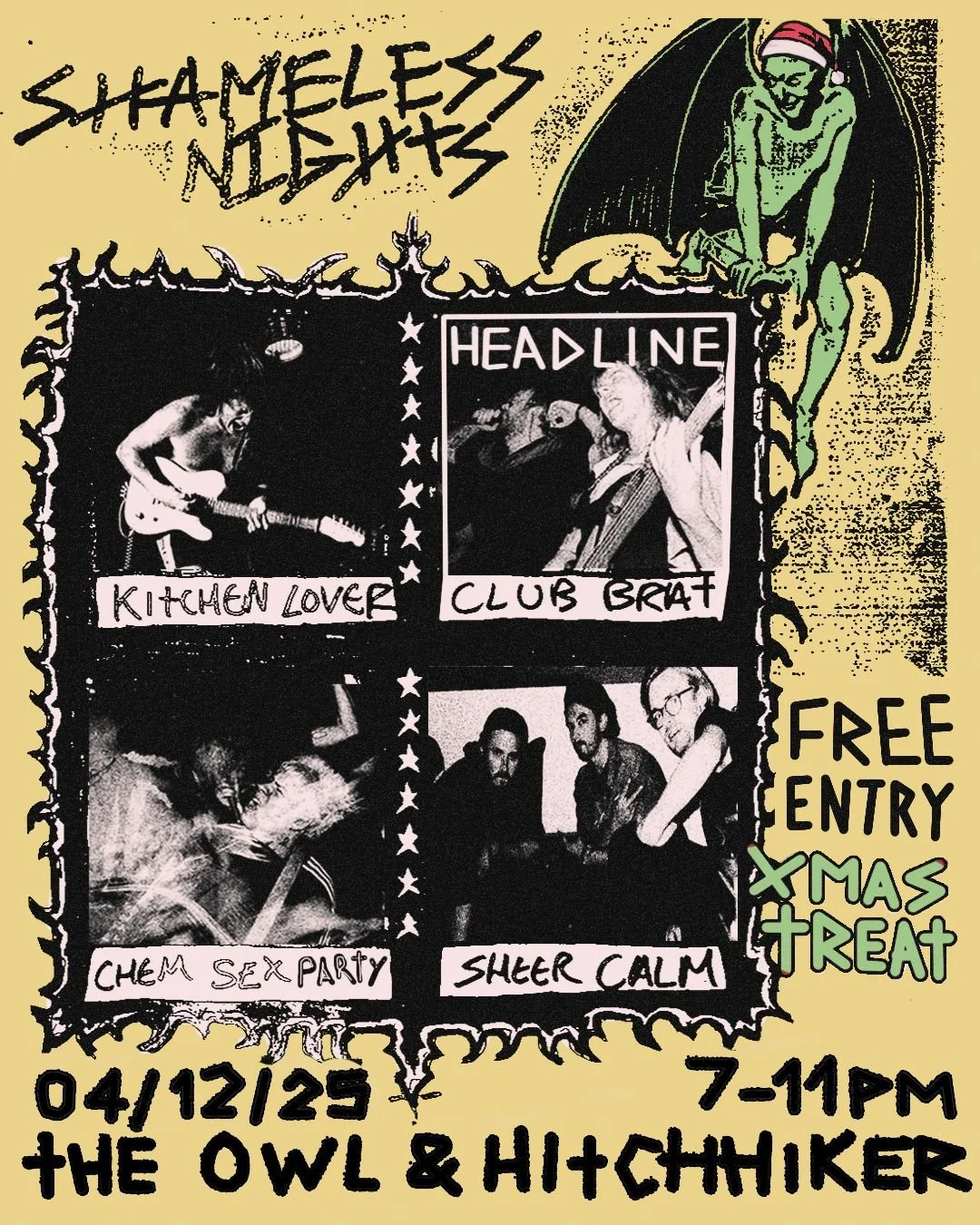 SHAMELess nights: Club Brat + support