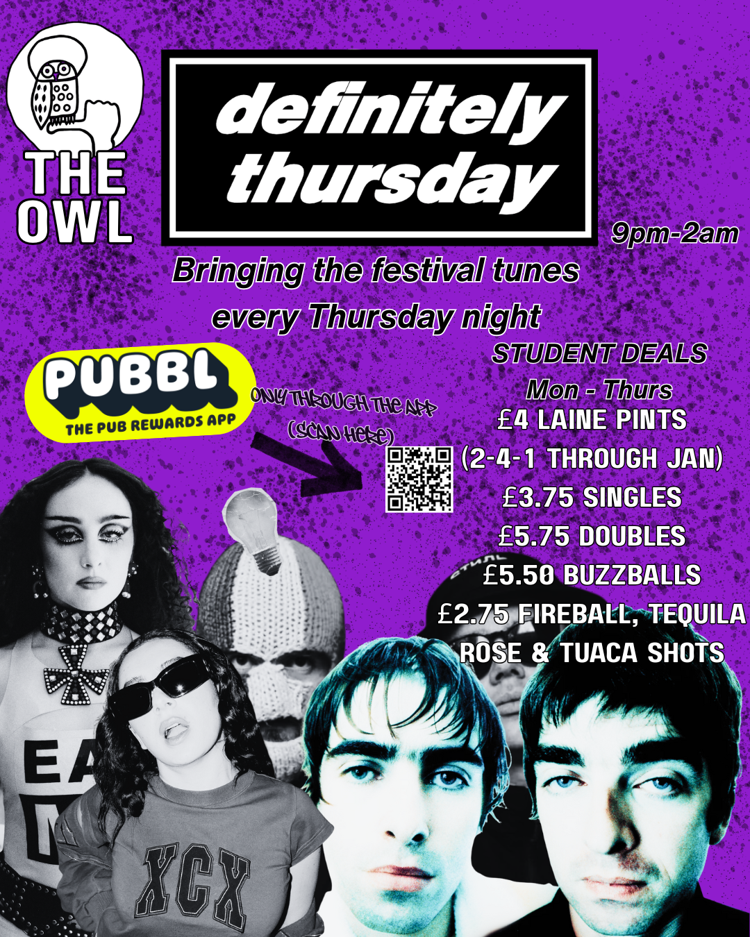 DEFINITELY THURSDAY Student Nights