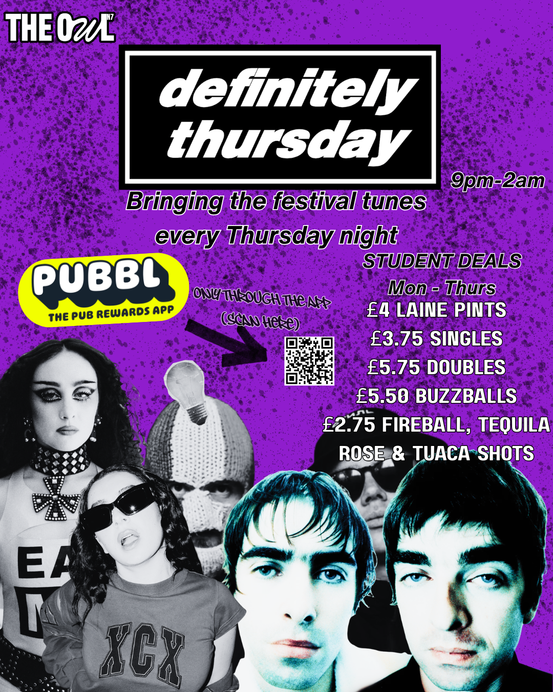 DEFINITELY THURSDAY Student Nights