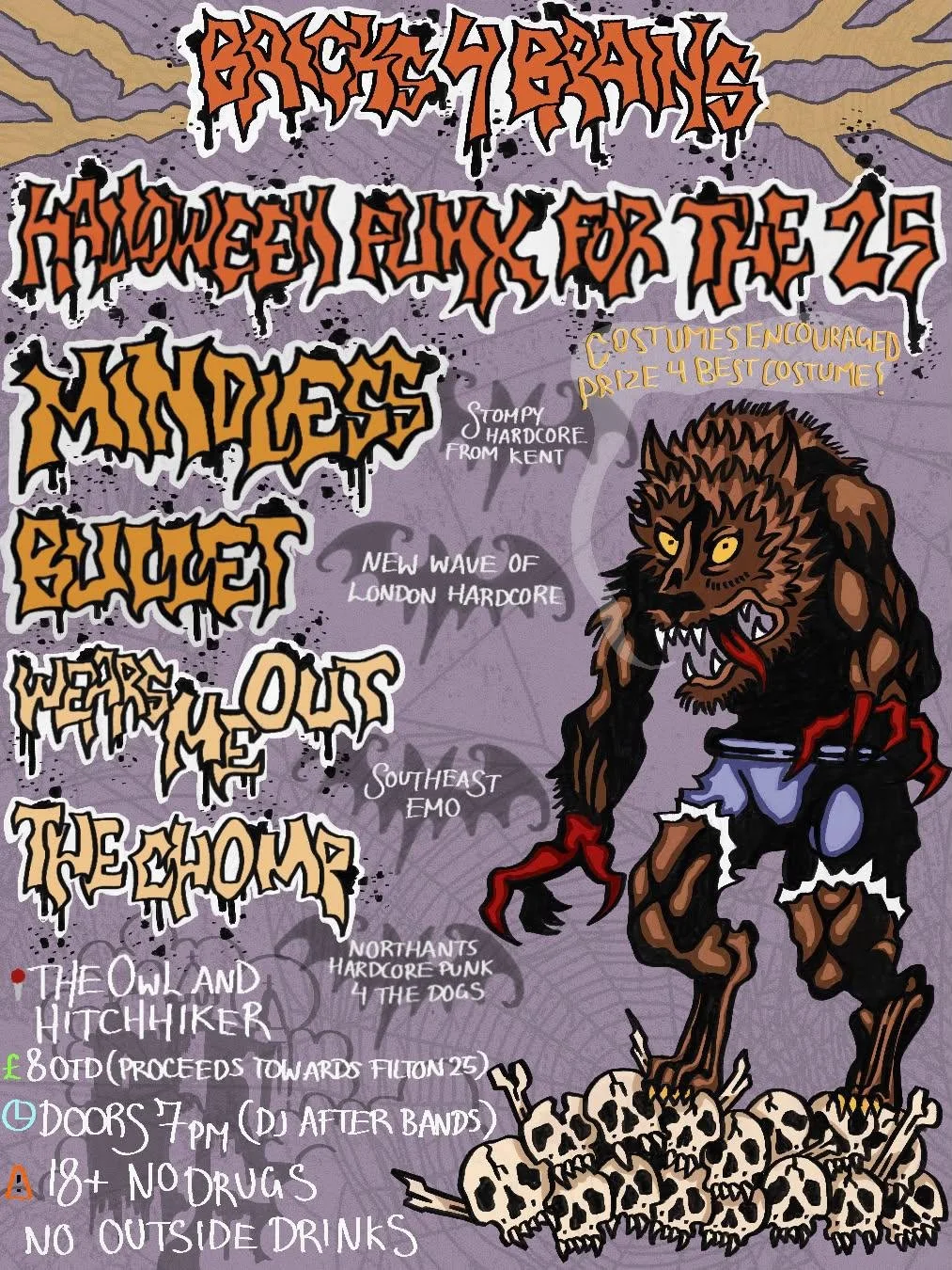 BRICKS 4 BRAINS: halloween punx for the 25