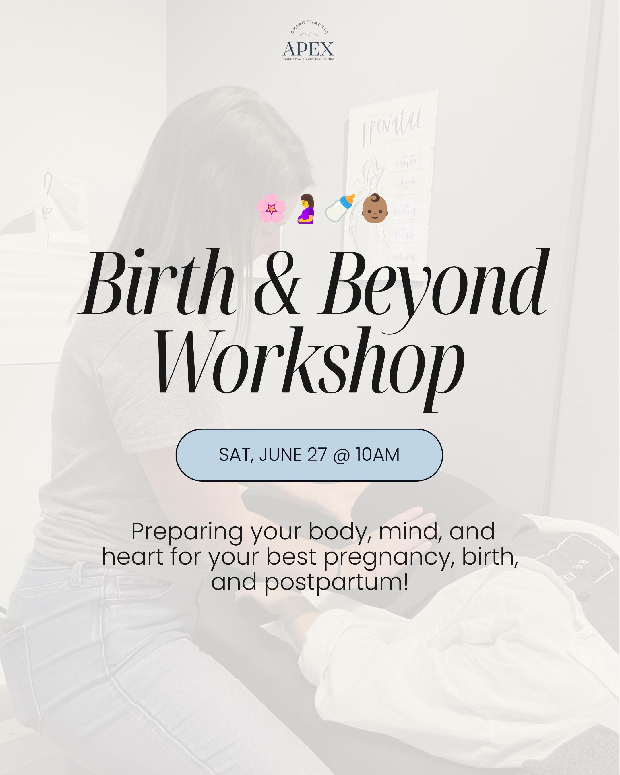 Birth &amp; Beyond Workshop 🤰
Register at the link in our bio 🤍
We can&rsquo;t wait to see you!

Your pregnancy journey begins the moment you dream of growing your family and continues through months of decisions before, during, and after birth...b