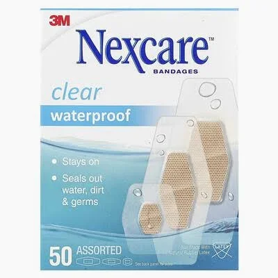 Nexcare clear waterproof bandages 50ct