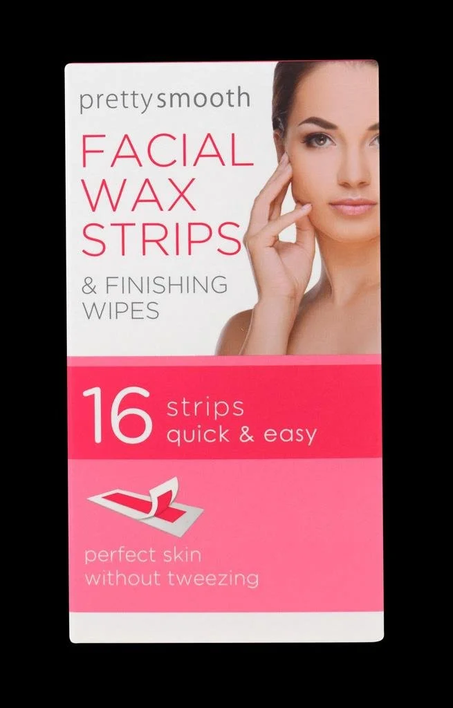 Pretty Smooth Facial Wax Strips 16s